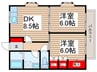 コーポプライム 2DKの間取り