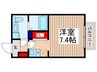 セレステみずほ台 1Rの間取り