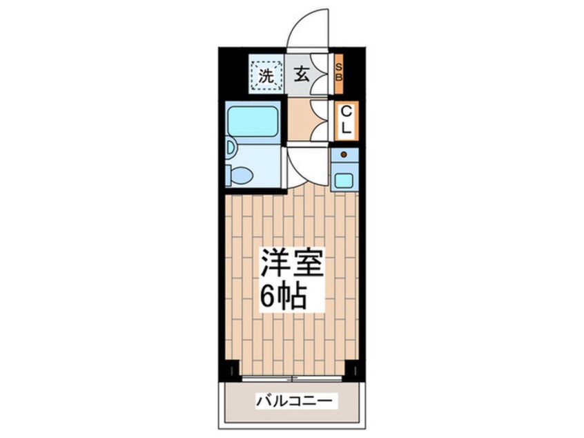 間取図 メインステージ多摩川駅前(703)