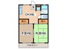 塚場ハイツⅢ 2DKの間取り