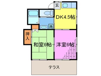 間取図 サンテラス国立南
