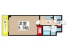 金太郎ヒルズ１８ 1Kの間取り