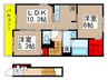 アンフィールド 2LDKの間取り