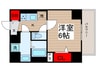 ミレドゥーエ門前仲町 1Kの間取り