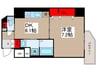 ミレドゥーエ門前仲町 1DKの間取り