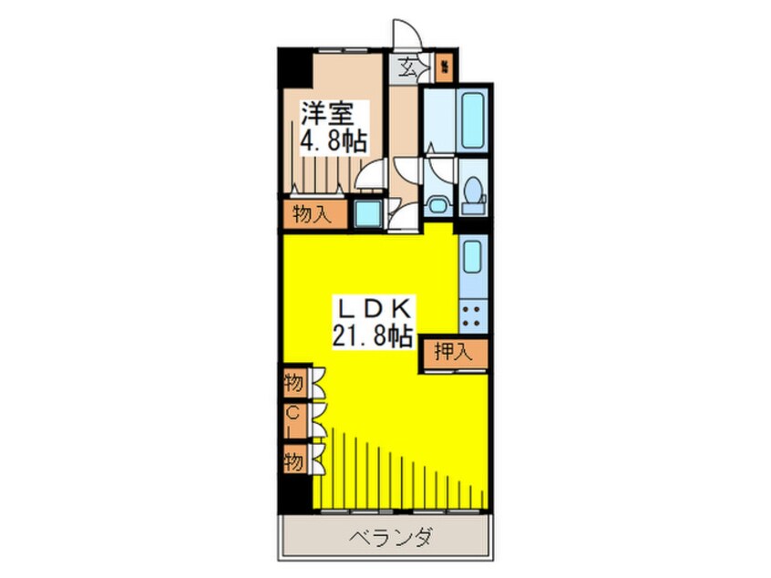 間取図 中銀第２八丁堀マンション(602)