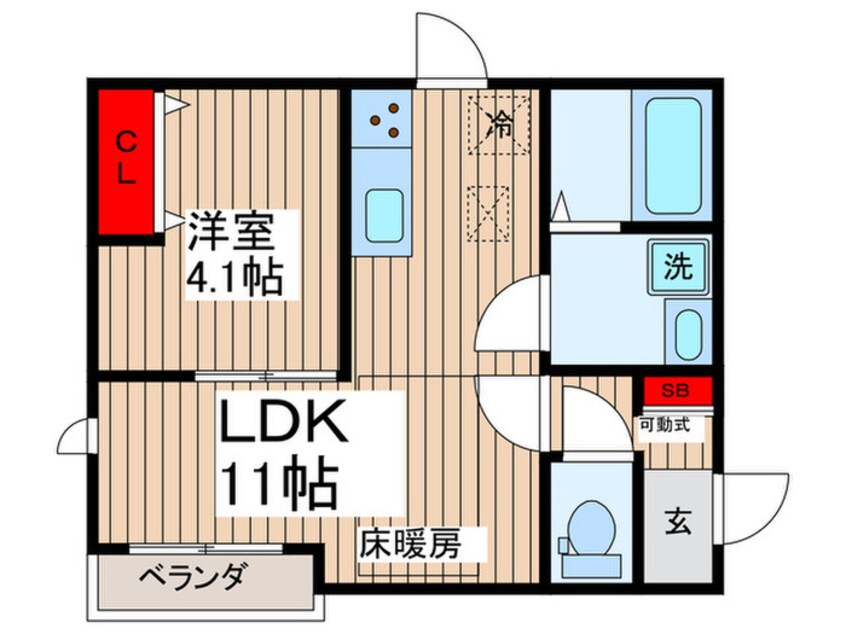 間取図 ＨＯＯＺＵＫＩハイム