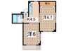 コーポスワン 2Kの間取り
