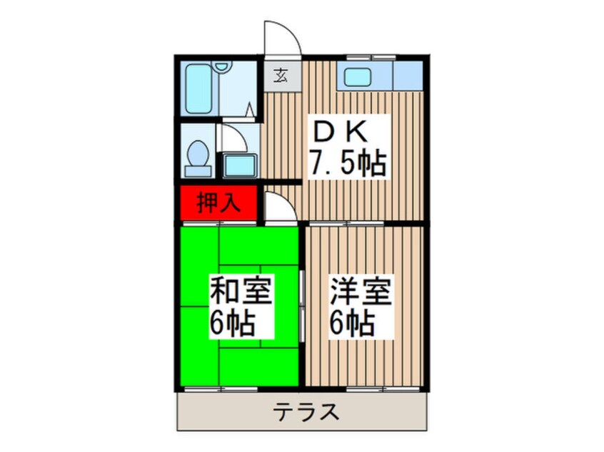 間取図 小俣コ－ポ