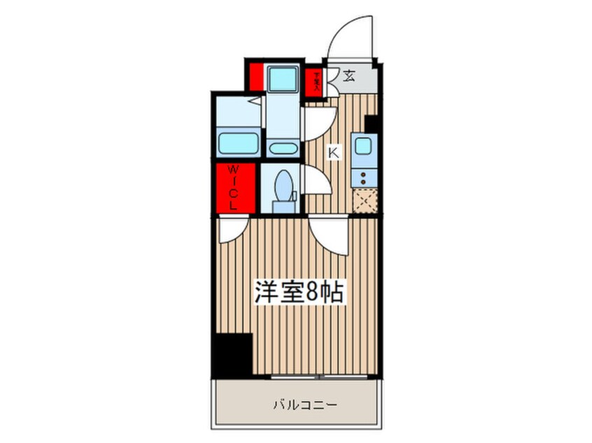 間取図 ディアレイシャス鶯谷（601）