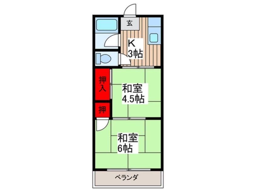 間取図 若君荘