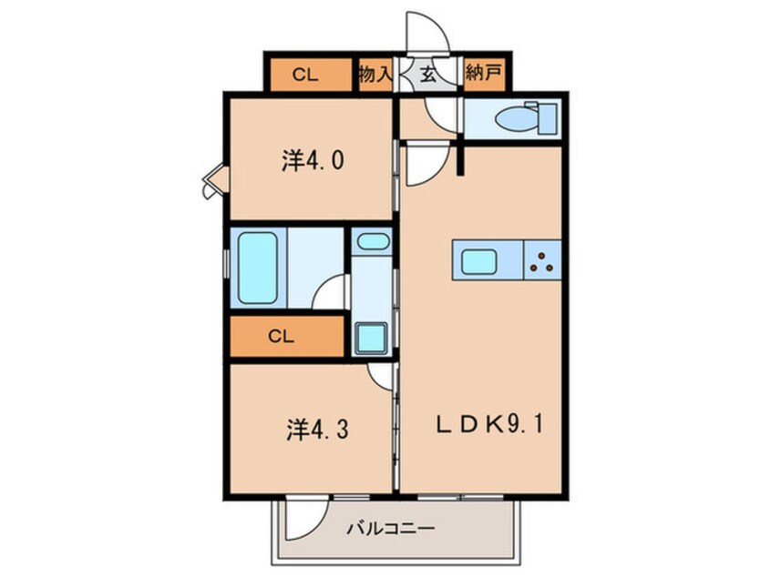 間取図 フルハウス赤羽