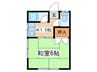 ライトハイム 1Kの間取り