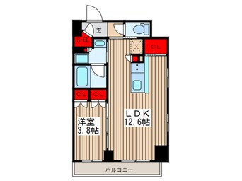 間取図 プラウドフラット浅草