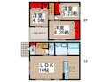 仮）神明貸家１号棟の間取図