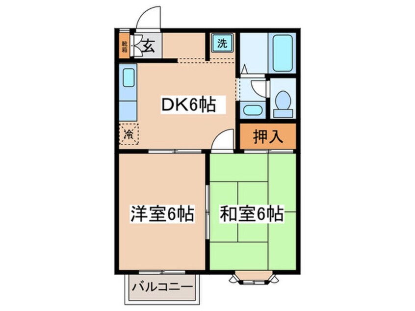 間取図 カームハイツ宮崎