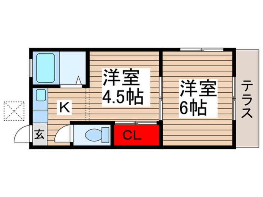 間取図 ｺｰﾎﾟ東台