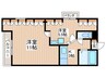ラフォ－レ白山 2Kの間取り