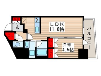 間取図 BLAU三ノ輪