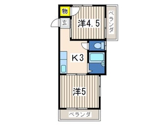 間取図 ドミール田谷