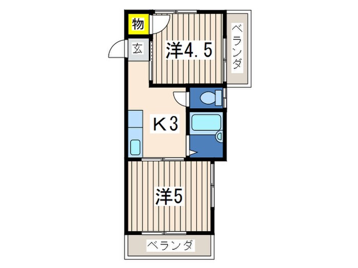 間取り図 ドミール田谷