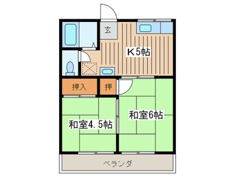 間取図 エスポワ－ルⅡ