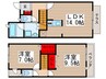 ヴィルヌ－ブ南棟 2LDKの間取り