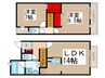 ヴィルヌ－ブ南棟 2LDKの間取り