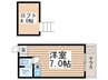 ブランノーヴァ高砂Ⅰ 1Rの間取り