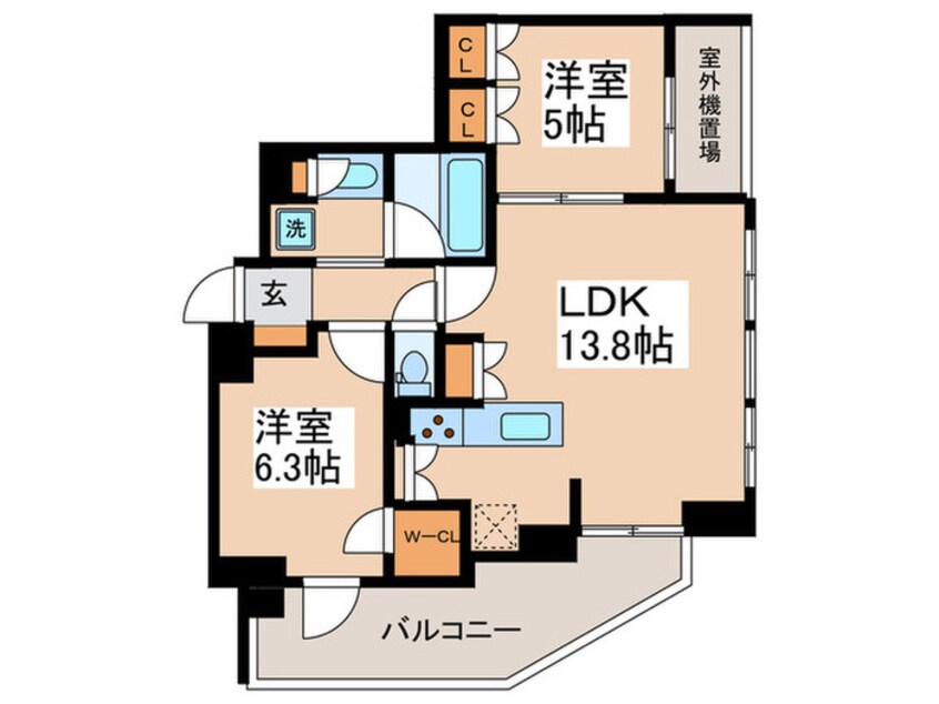 間取図 ﾗｲｵﾝｽﾞ立石ﾏｰｸｽﾌｫｰﾄ(601)