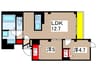 ラ・パートメント 2LDKの間取り