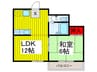 キャピタルＤ 1LDKの間取り