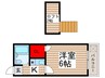 シンセイ２号棟 1Kの間取り