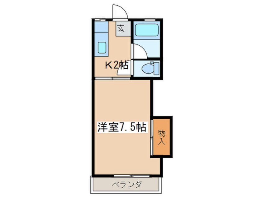 間取図 コーポチェリー