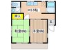 コ－ポ日の出 2Kの間取り