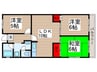 相栄プラザ 3LDKの間取り