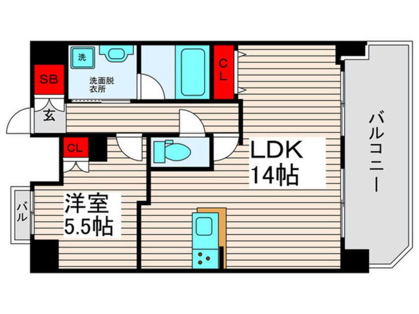 間取図 ユリカロゼ西新井（605）