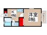 モンテディオス 1Kの間取り