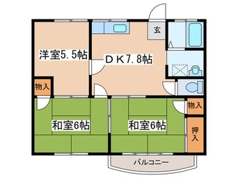 間取図 宮町ハイツ