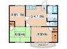 宮町ハイツ 3DKの間取り