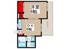 中台ハイツ 1DKの間取り