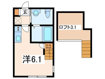 間取図 ﾊｰﾐｯﾄｸﾗﾌﾞﾊｳｽ京急弘明寺ⅢA号棟