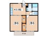 エステートMIYAZAWAPart1 2Kの間取り