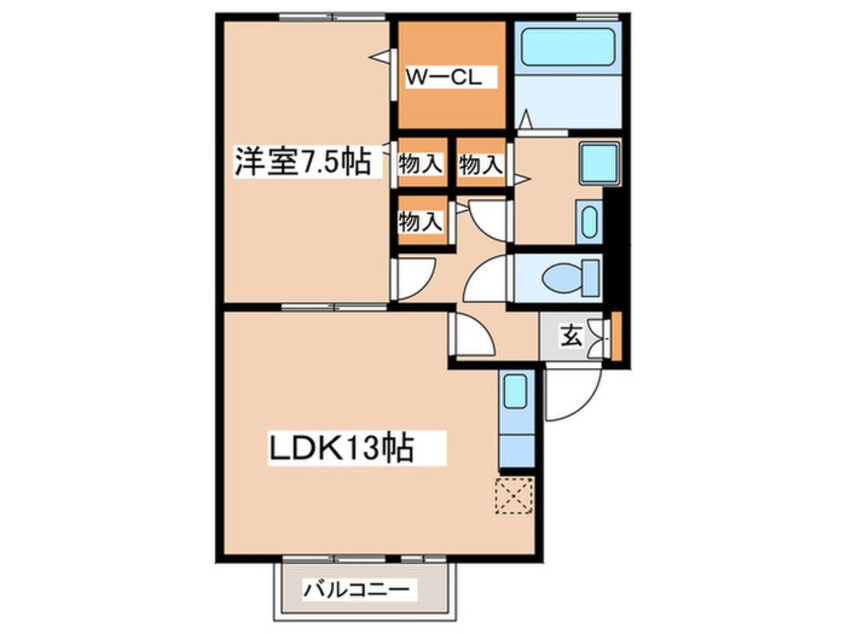 間取図 ＦＬＯＲＡⅢ