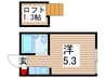 シティハウス関原 1Rの間取り