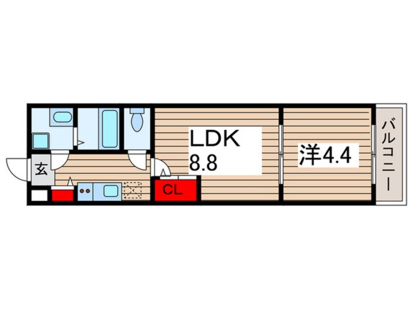 間取図 INSURANCE　BLDG　XⅧ