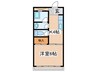 清風堂ビル 1Kの間取り