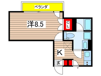 間取図 ｺﾝﾌｫﾘｱ･ﾘｳﾞ森下MUTIO