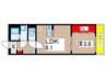 アリビオ千葉 1LDKの間取り