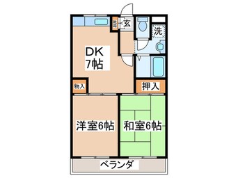 間取図 リバーサイド山王下